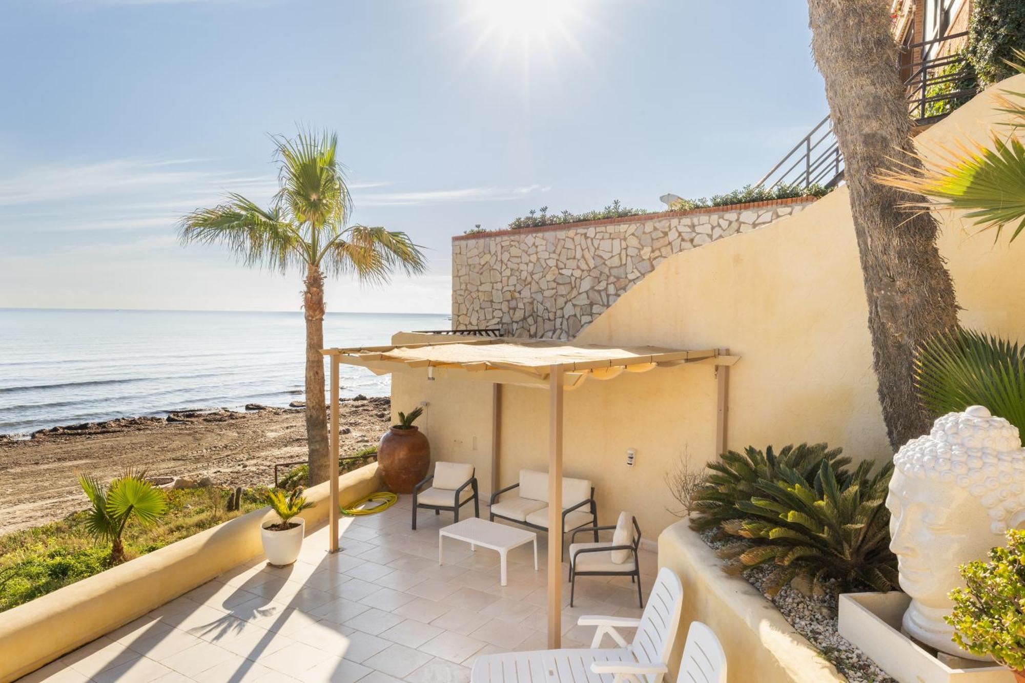 Excepcional Apartamento Amanecer Al Borde De Playa Y Mar, En Chalet Roquetes Alicante Bagian luar foto