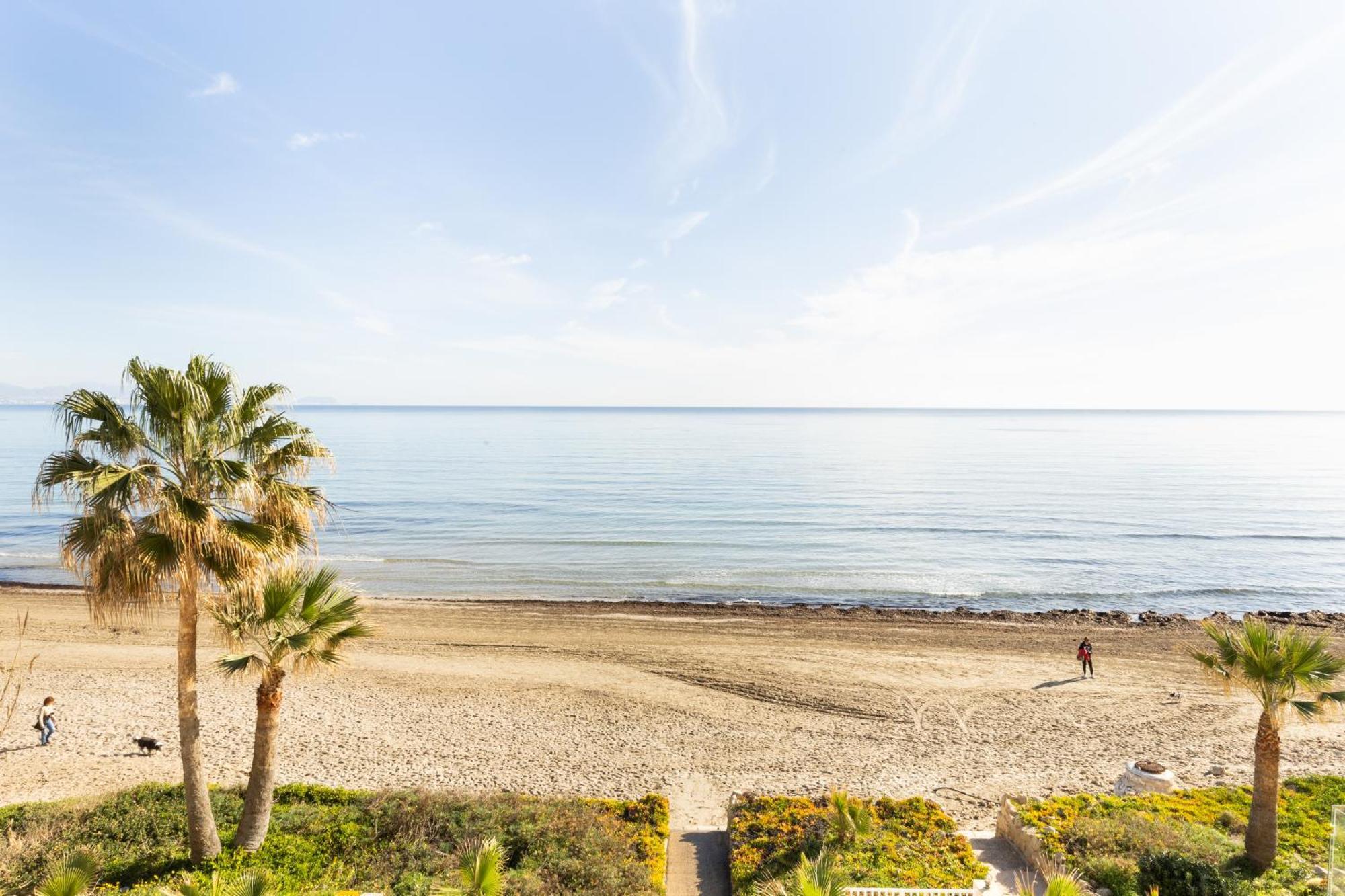 Excepcional Apartamento Amanecer Al Borde De Playa Y Mar, En Chalet Roquetes Alicante Bagian luar foto
