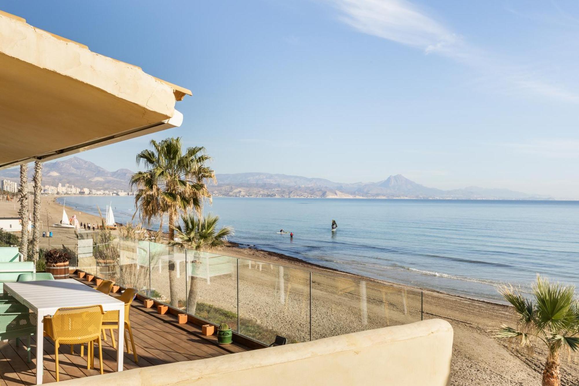 Excepcional Apartamento Amanecer Al Borde De Playa Y Mar, En Chalet Roquetes Alicante Bagian luar foto