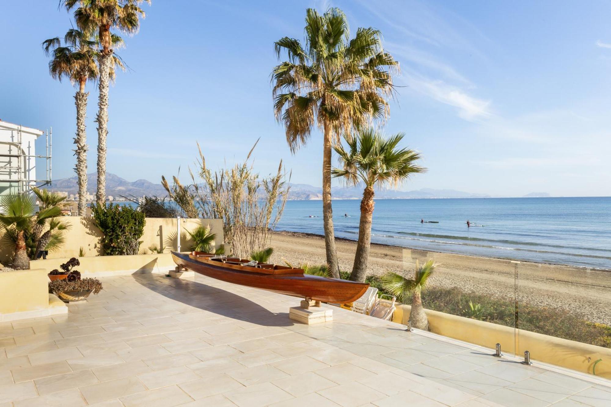 Excepcional Apartamento Amanecer Al Borde De Playa Y Mar, En Chalet Roquetes Alicante Bagian luar foto